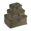 MIL-TEC Set of MOLLE Zippered Pouches with Mesh, 3 Pieces - Green MIL-TEC Set of MOLLE Zippered Pouches with Mesh, 3 Pieces - Green