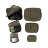 MIL-TEC Set of MOLLE Zippered Pouches with Mesh, 3 Pieces - Green MIL-TEC Set of MOLLE Zippered Pouches with Mesh, 3 Pieces - Green