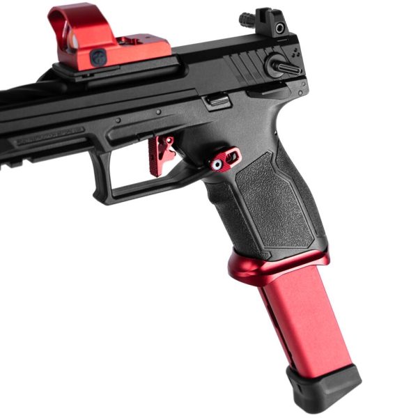 Novritsch CNC Magwell TP22 GBB - Red Novritsch CNC Magwell TP22 GBB - Red