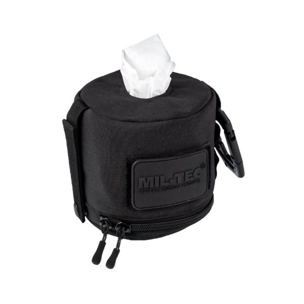 MIL-TEC MOLLE Toilet Paper / Napkin Pouch - Black MIL-TEC MOLLE Toilet Paper / Napkin Pouch - Black