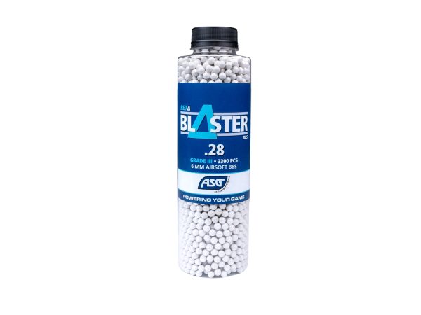ASG BETA Blaster BBs 0,28g, 3300 BBs - White ASG BETA Blaster BBs 0,28g, 3300 BBs - White