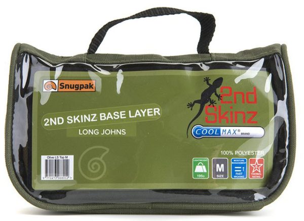 SNUGPAK 2nd Skinz Coolmax Long Sleeve Top, olive, size S SNUGPAK 2nd Skinz Coolmax Long Sleeve Top, olive, size S