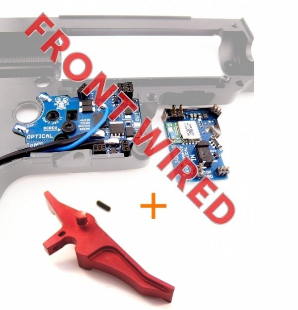 JeffTron LEVIATHAN V2 Optical (Front Wired) + CNC SPEED Trigger - Red