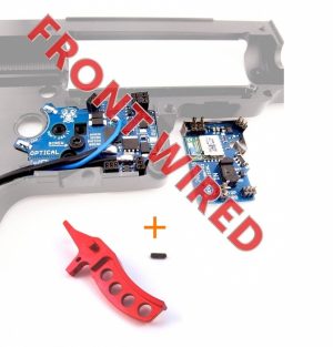 JeffTron LEVIATHAN V2 Optical (Front Wired) + CNC CURVED Trigger - Red JeffTron LEVIATHAN V2 Optical (Front Wired) + CNC CURVED Trigger - Red