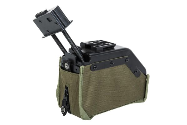 SA Electric Magazine for M249, 1500 BBs - Green SA Electric Magazine for M249, 1500 BBs - Green