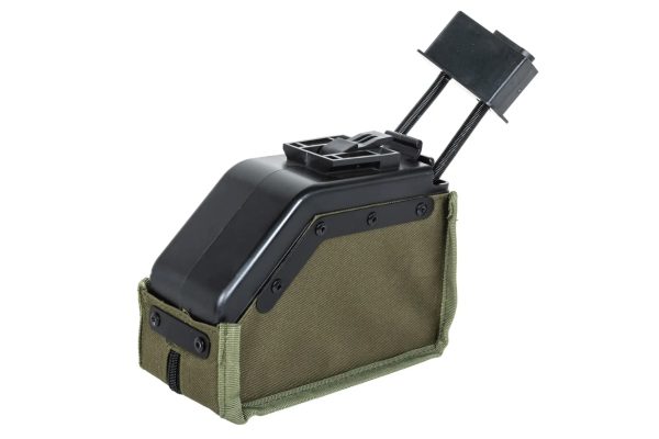 SA Electric Magazine for M249, 1500 BBs - Green SA Electric Magazine for M249, 1500 BBs - Green
