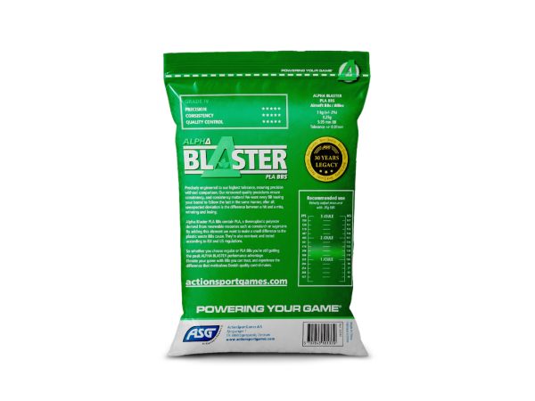 ASG BIO BBs ALPHA Blaster PLA 0,25g, 4000 BBs - White ASG BIO BBs ALPHA Blaster PLA 0,25g, 4000 BBs - White