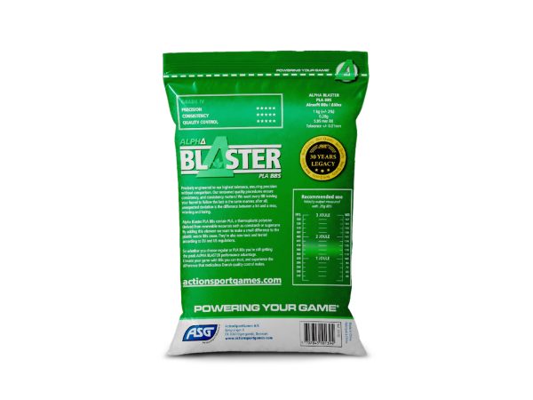 ASG BIO BBs ALPHA Blaster PLA 0,28g, 3500 BBs - White ASG BIO BBs ALPHA Blaster PLA 0,28g, 3500 BBs - White