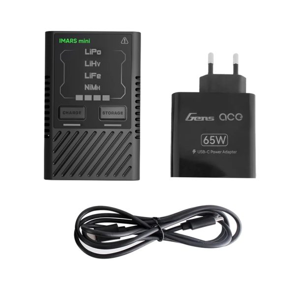 Gens ACE Charger G-TECH iMars Mini 2-4S, 60W (USB-C) + AC Adapter and Cable Gens ACE Charger G-TECH iMars Mini 2-4S, 60W (USB-C) + AC Adapter and Cable