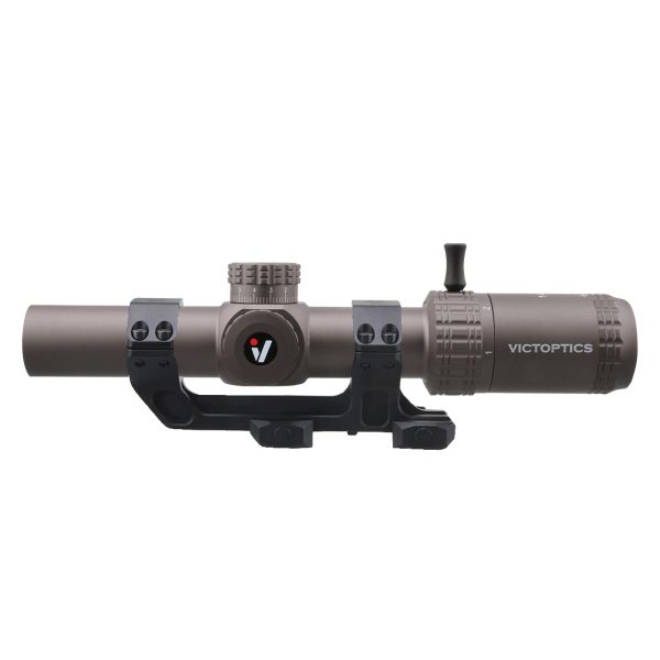 VictOptics LPVO Riflescope S6 1–6x24 + One-Piece Mount - Brown VictOptics LPVO Riflescope S6 1–6x24 + One-Piece Mount - Brown