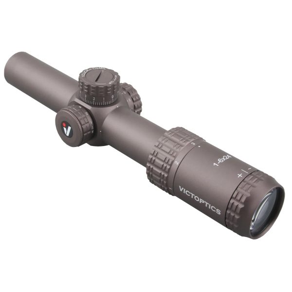 VictOptics LPVO Riflescope S6 1–6x24 + One-Piece Mount - Brown VictOptics LPVO Riflescope S6 1–6x24 + One-Piece Mount - Brown