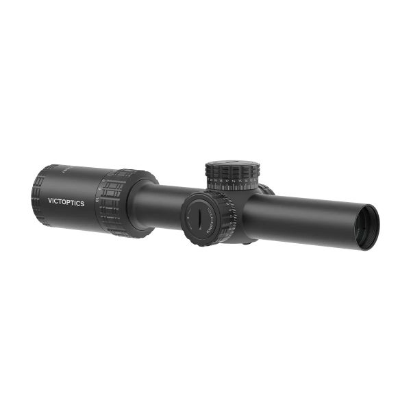 VictOptics LPVO Riflescope S10 1–10x24i Fiber + One-Piece Mount - Black