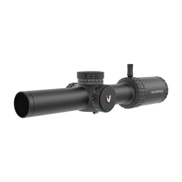 VictOptics LPVO Riflescope S10 1–10x24i Fiber + One-Piece Mount - Black
