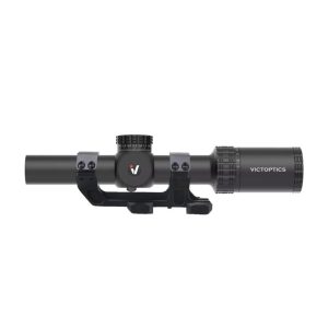 VictOptics LPVO Riflescope S10 1–10x24i Fiber + One-Piece Mount - Black