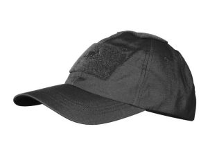 HELIKON Baseball Cap with Velcro Adjustment, Ripstop - Black HELIKON Baseball Cap with Velcro Adjustment, Ripstop - Black