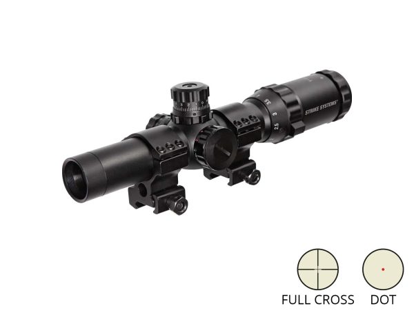 STRIKE LPVO Riflescope 1-4x24 mm, with Mount (25 mm) - Black STRIKE LPVO Riflescope 1-4x24 mm, with Mount (25 mm) - Black