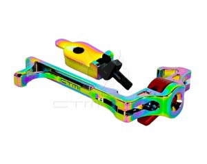CTM REAPER AAP-01 Enlarged Charging Handle with Selector Switch - Electroplated Rainbow CTM REAPER AAP-01 Enlarged Charging Handle with Selector Switch - Electroplated Rainbow