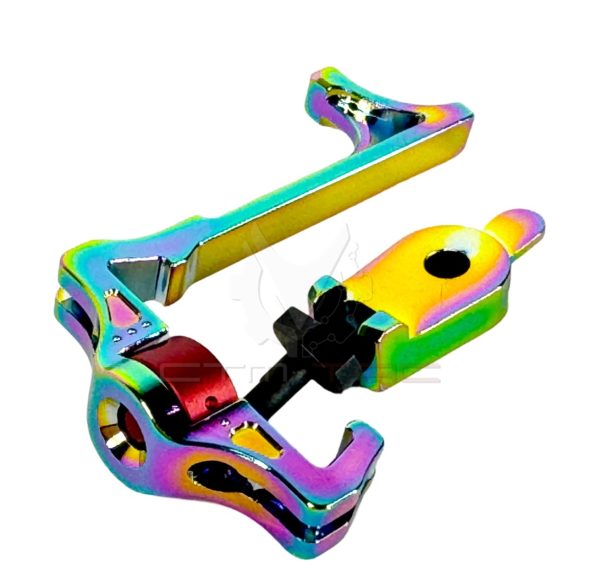 CTM REAPER AAP-01 Enlarged Charging Handle with Selector Switch - Electroplated Rainbow CTM REAPER AAP-01 Enlarged Charging Handle with Selector Switch - Electroplated Rainbow