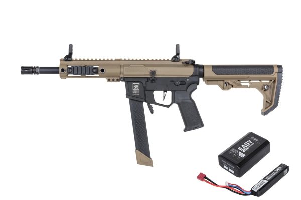 SA AR9 Light Ops Gen2 (SA-FX01 FLEX™ BLDC™ HAL ETU™) - Black / Tan SA AR9 Light Ops Gen2 (SA-FX01 FLEX™ BLDC™ HAL ETU™) - Black / Tan