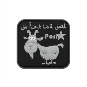 3D PVC PORN* GOAT Patch - Black