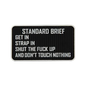 3D PVC STANDARD BRIEF Patch - Black