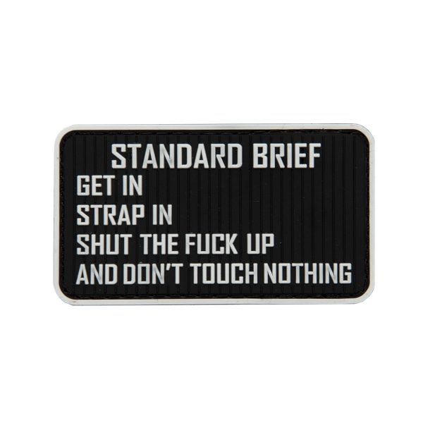 3D PVC STANDARD BRIEF Patch - Black 3D PVC STANDARD BRIEF Patch - Black