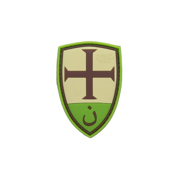 3D PVC CRUSADER SHIELD Patch - MC 3D PVC CRUSADER SHIELD Patch - MC