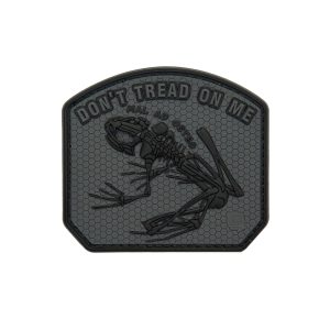 3D gumová nášivka DON´T TREAD ON ME - FROG Patch - Black 3D gumová nášivka DON´T TREAD ON ME - FROG Patch - Black