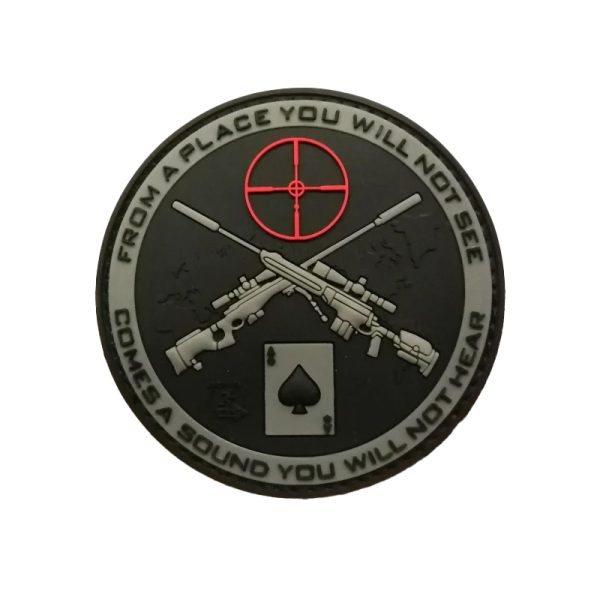 3D PVC SNIPER ACE Patch – Black