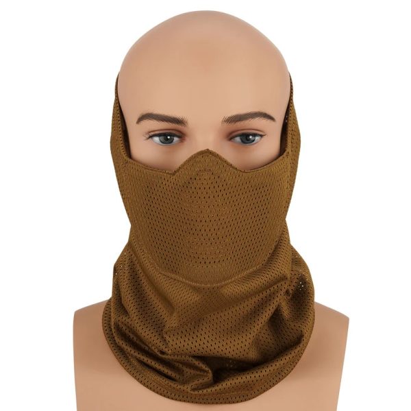 CYGNUS ARMORY Face Warrior Defender Neck Gaiter - Coyote