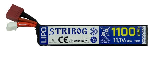 Delta Armory Li-Po Battery STRIBOG 11.1V 1100mAh, 20C, T-Dean - Buffer Stick Delta Armory Li-Po Battery STRIBOG 11.1V 1100mAh, 20C, T-Dean - Buffer Stick