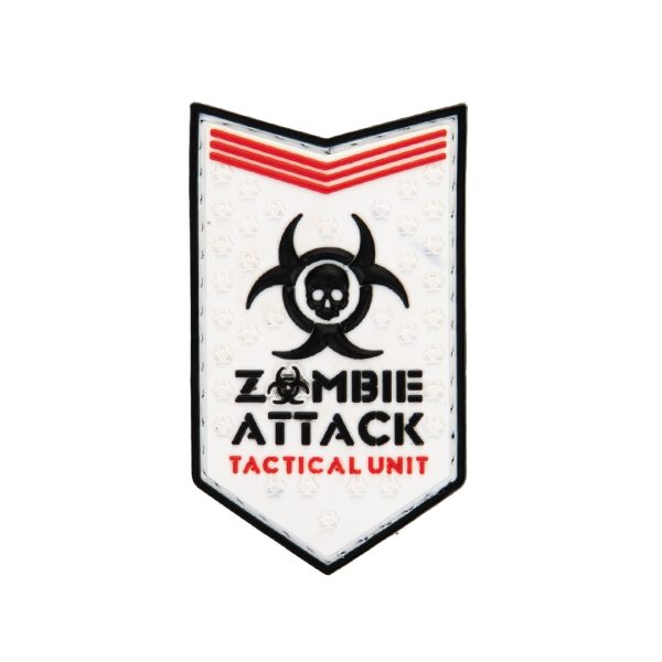 3D PVC ZOMBIE ATTACK Patch - White 3D PVC ZOMBIE ATTACK Patch - White
