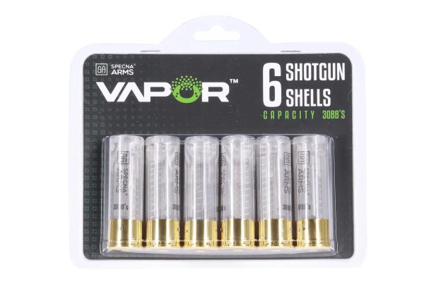 SA VAPOR™ Shotgun Cartridges 6-Pack, 30 BBs - Transparent