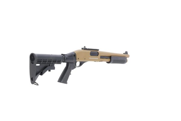 SA-VGS6 VAPOR™ Police Version GNB Shotgun – Black / Tan SA-VGS6 VAPOR™ Police Version GNB Shotgun – Black / Tan