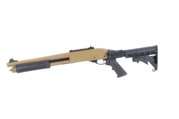 SA-VGS6 VAPOR™ Police Version GNB Shotgun – Black / Tan SA-VGS6 VAPOR™ Police Version GNB Shotgun – Black / Tan