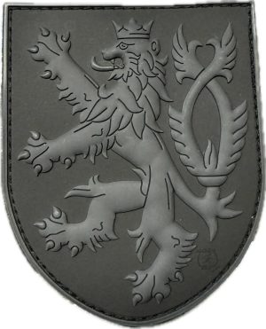 3D PVC CZECH LION Patch - Black 3D PVC CZECH LION Patch - Black