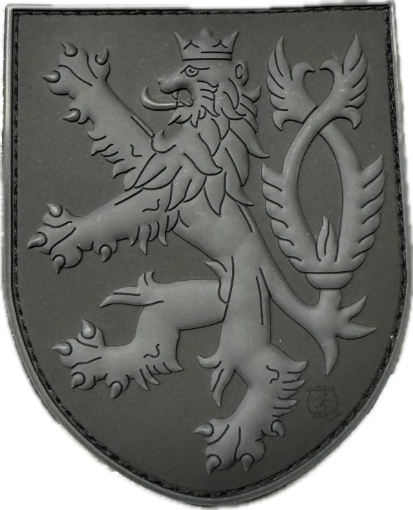 3D PVC CZECH LION Patch - Black 3D PVC CZECH LION Patch - Black