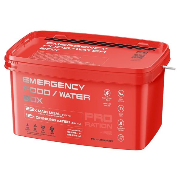 PRO-RATION EMERGENCY BOX (Food and Water) – 23 Servings PRO-RATION EMERGENCY BOX (Food and Water) – 23 Servings