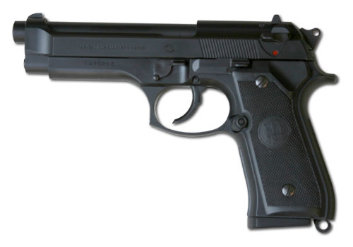 TM Spring Powered Pistol Model 92F - Black (no markings)