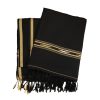 Traditional Cotton Throw PATOO – Black Traditional Cotton Throw PATOO – Black