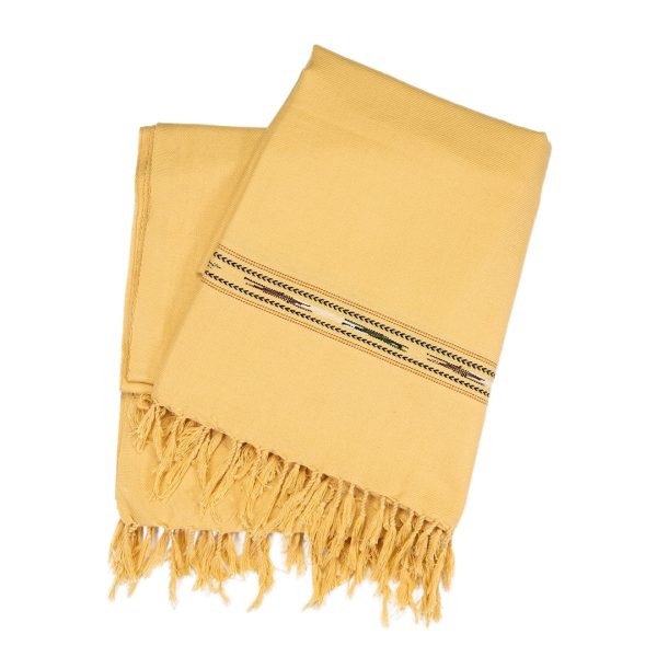 Traditional Cotton Throw PATOO – Tan Traditional Cotton Throw PATOO – Tan