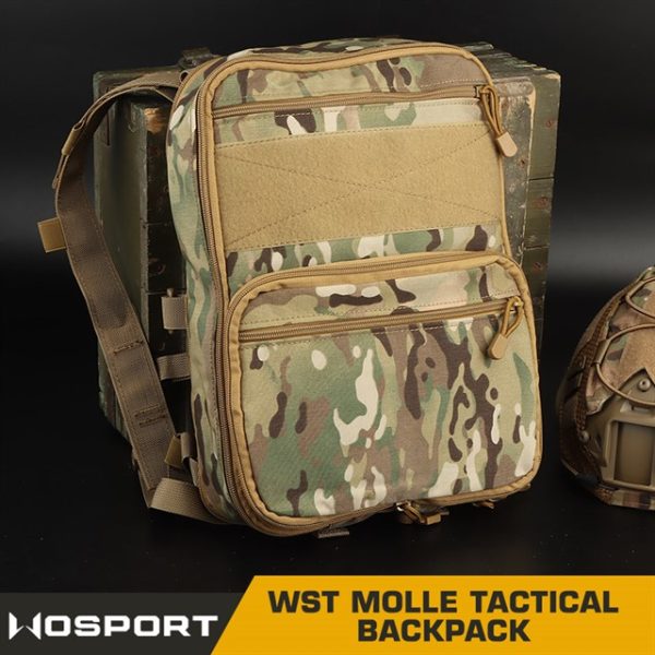 WST MOLLE Tactical FLAT Backpack – Coyote