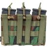 SATAC Open MOLLE Pouch for 3 Magazines M4 / AR15 - Woodland SATAC Open MOLLE Pouch for 3 Magazines M4 / AR15 - Woodland