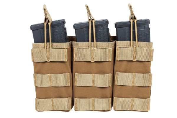 SATAC Open MOLLE Pouch for 3 Magazines M4 / AR15 - Tan