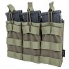 SATAC Open MOLLE Pouch for 3 Magazines M4 / AR15 - Green SATAC Open MOLLE Pouch for 3 Magazines M4 / AR15 - Green