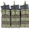 SATAC Open MOLLE Pouch for 3 Magazines M4 / AR15 - Green SATAC Open MOLLE Pouch for 3 Magazines M4 / AR15 - Green