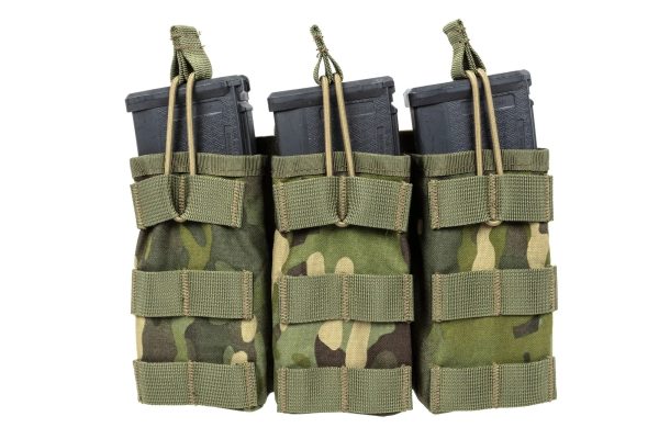 SATAC Open MOLLE Pouch for 3 Magazines M4 / AR15 - MC Tropic SATAC Open MOLLE Pouch for 3 Magazines M4 / AR15 - MC Tropic