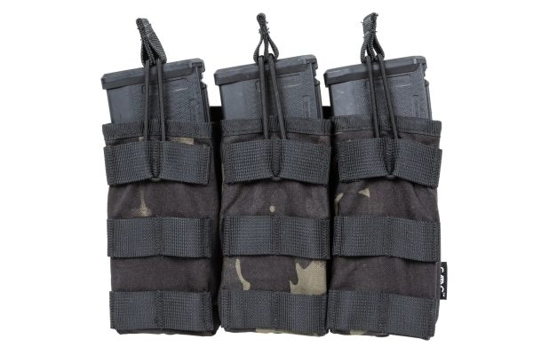 SATAC Open MOLLE Pouch for 3 Magazines M4 / AR15 - MC Black SATAC Open MOLLE Pouch for 3 Magazines M4 / AR15 - MC Black