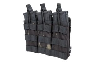 SATAC Open MOLLE Pouch for 3 Magazines M4 / AR15 - MC Black SATAC Open MOLLE Pouch for 3 Magazines M4 / AR15 - MC Black