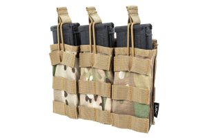 SATAC Open MOLLE Pouch for 3 Magazines M4 / AR15 - MC SATAC Open MOLLE Pouch for 3 Magazines M4 / AR15 - MC